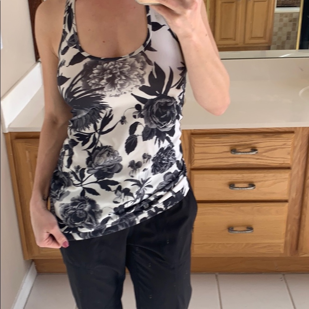 Lululemon racer back floral tank